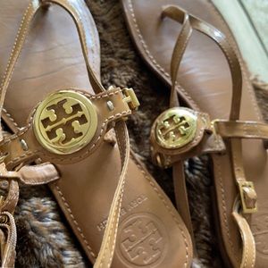 Tory Burch 8.5 tan slingback sandals